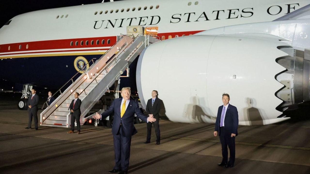 Preocupaciones de seguridad por Irán llevaron a Trump a regresar desde Turquía en el Air Force One tradicional, según CNN