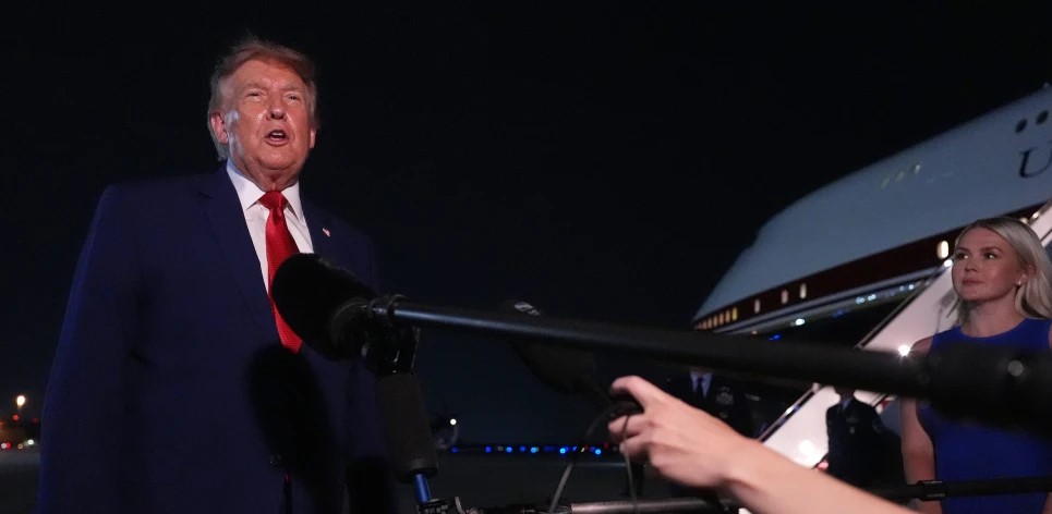 Trump dice que el Servicio Secreto no le permitió viajar en el Air Force One en Turquía por amenaza