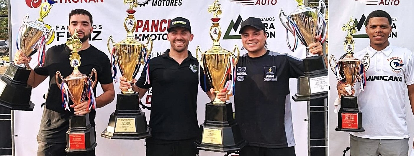 La Bestia Nogueras Jr domina fácil grandes cilindrajes motocross del domingo en El Pino, La Vega