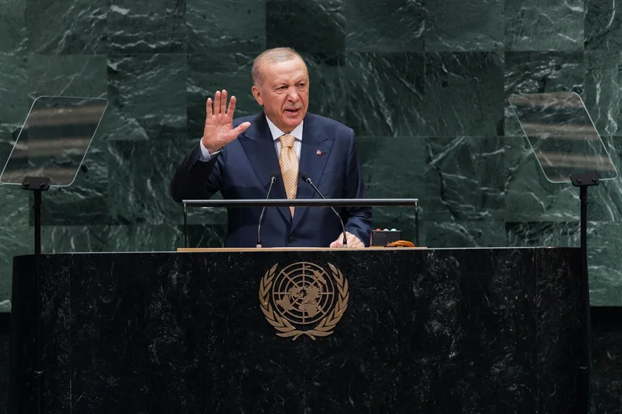 Erdogan denuncia en la ONU que Gaza «es el mayor cementerio infantil del mundo»