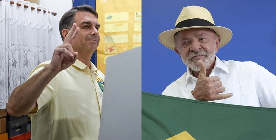 Flávio Bolsonaro aventaja a Lula en Brasil y la derecha fortalece su poder de cara a la segunda vuelta