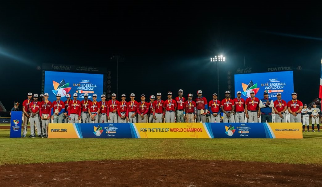… República Dominicana conquista la plata y su primer subcampeonato mundial de béisbol U15