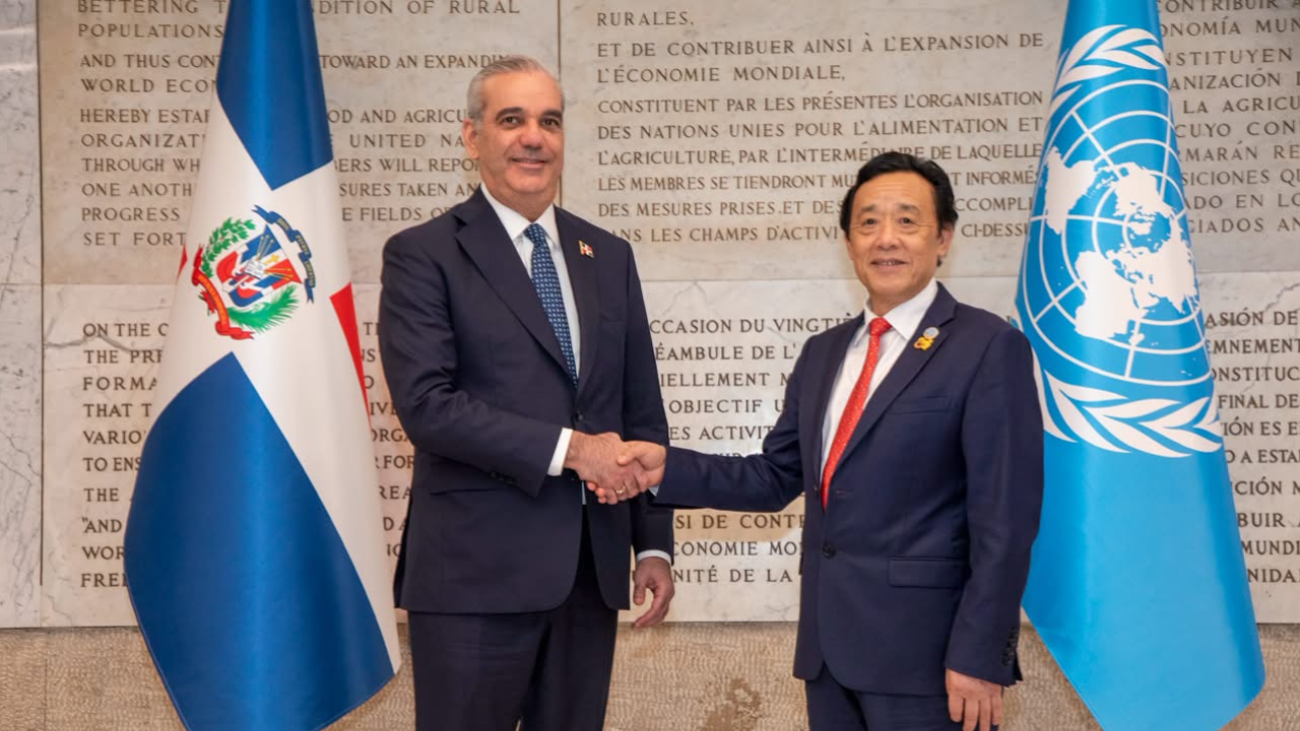 Director de la FAO afirma que Abinader pasará a la historia por sus avances contra el hambre