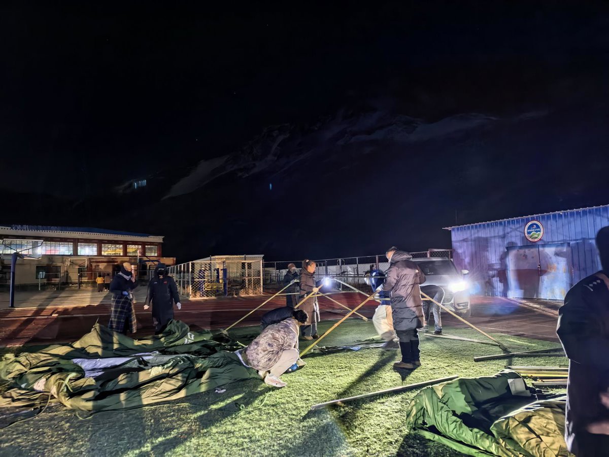 Terremoto en el Tíbet deja 16 muertos, 76 heridos y más de 12,000 evacuados