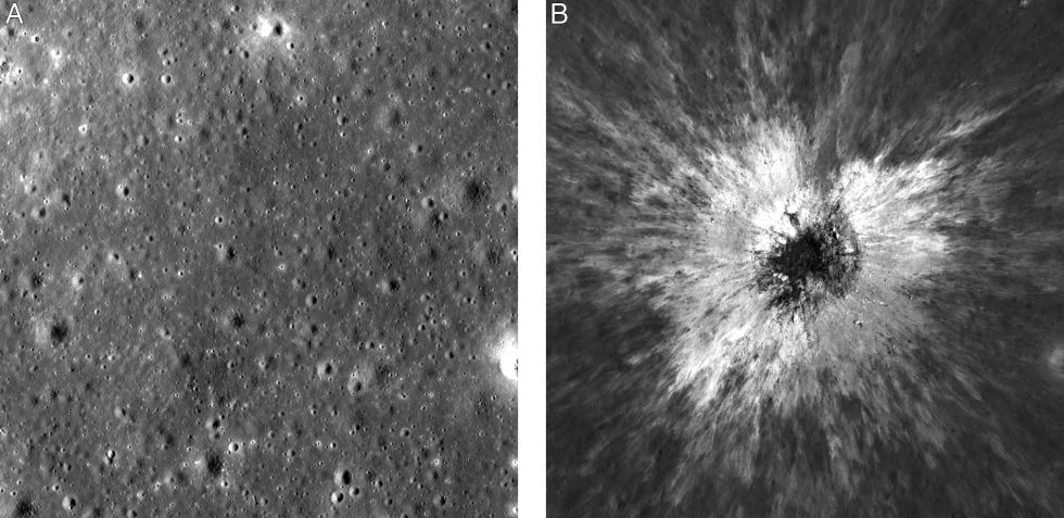 Sonda de la NASA descubre en la Luna un enorme cráter formado hace apenas dos años