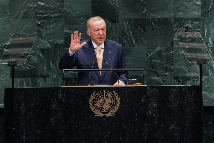 Erdogan denuncia en la ONU que Gaza «es el mayor cementerio infantil del mundo»