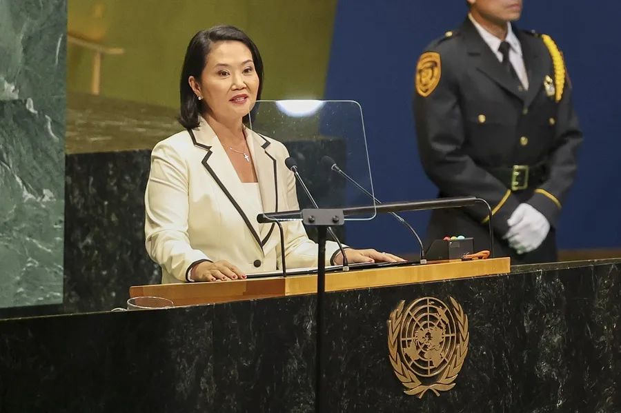 Keiko Fujimori defiende en la ONU la lucha contra el crimen organizado en Perú como su primer desafío de Gobierno